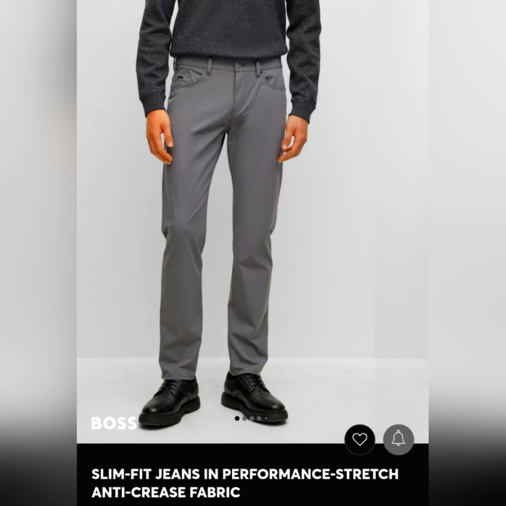 🔥NEW🔥w/ Tags - Hugo Boss Slim Fit Performance Stretch Denim-(Size 36/32)